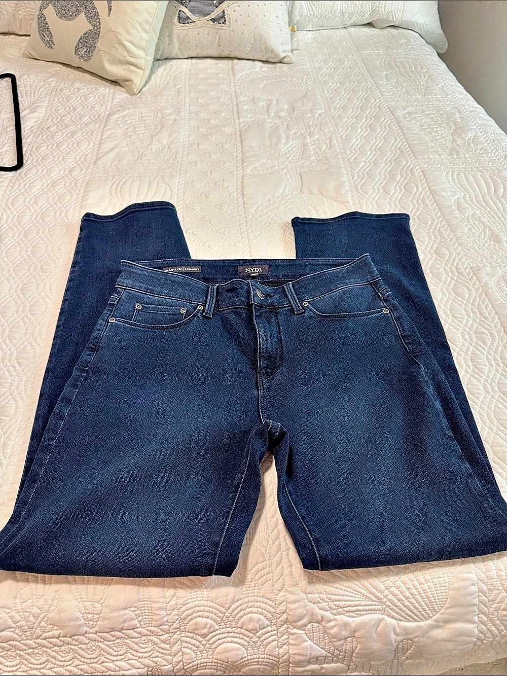 NYDJ Marilyn Straight Jeans Blue Size 10P